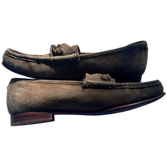 Sam Edelman “Talia” horsebit suede loafers – olive green, size 6 - Picture 4 of 10